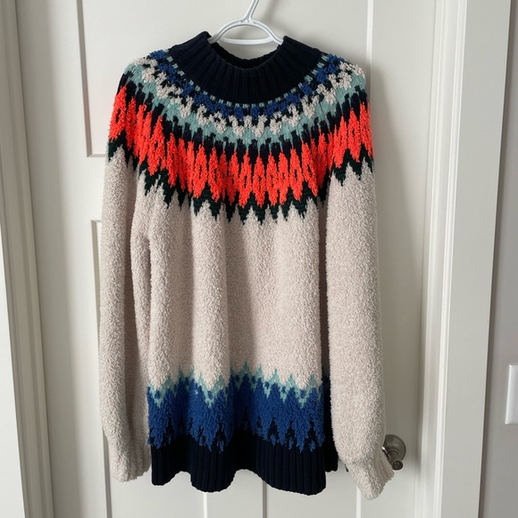 Anthropologie Pilcro Selene Fleece Fairisle Sweater - Picture 4 of 6